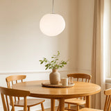 Moderne Pendelleuchte aus Glas in Ei-Form für Esszimmer