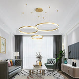 Moderne Runde LED Pendelleuchte Dimmbare für Wohnzimmer