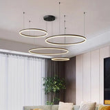 Moderne Runde LED Pendelleuchte Dimmbare für Wohnzimmer