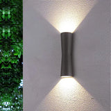 Moderne Sanduhr Wandleuchte aus Aluminium für den Außenbereich