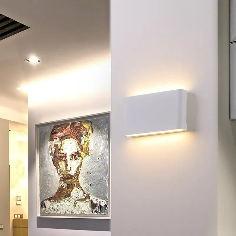 Moderne Ultradünne LED Wandleuchte für Treppenhaus