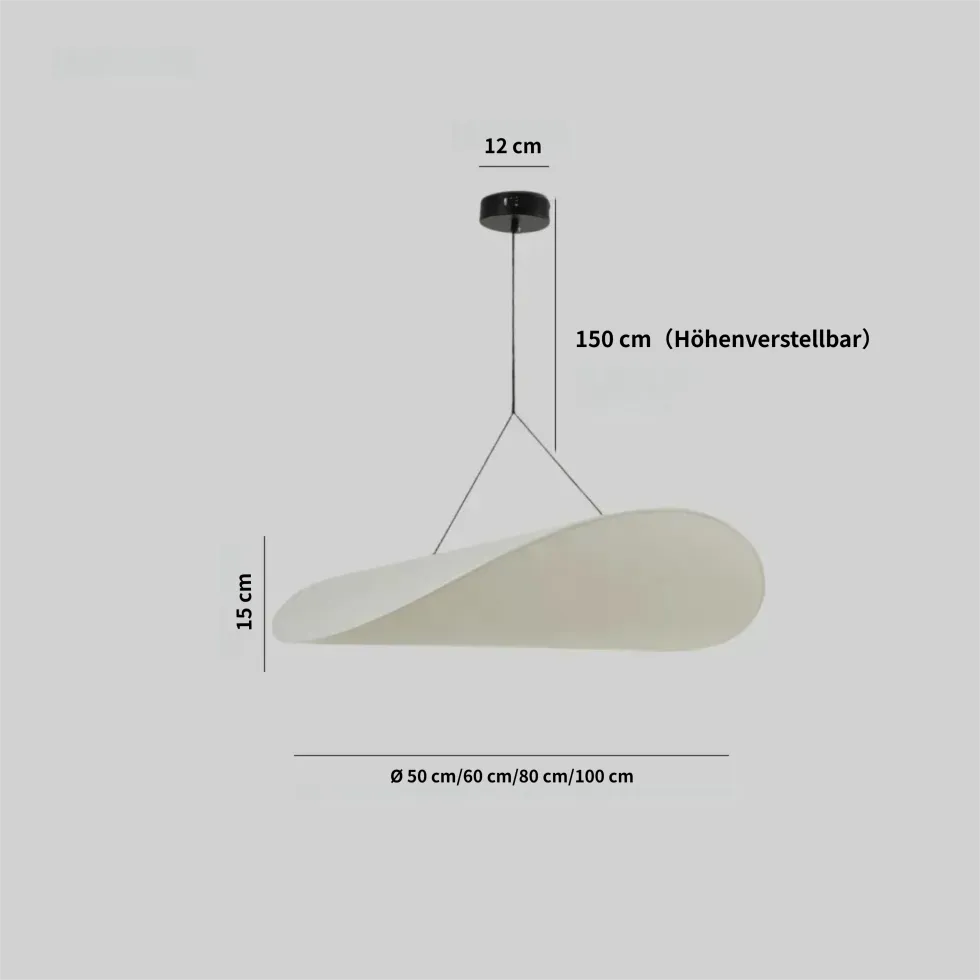 Nordic Pendelleuchte Mit Wabi Sabi Seidenstoff