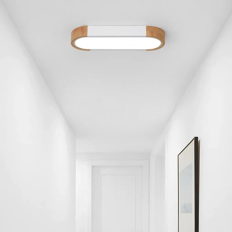 Oval LED Deckenleuchte mit zweifarbigem Design