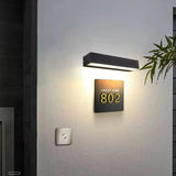 Rechteckige LED-Außenwandleuchte in matter Ausführung – Modernes Design