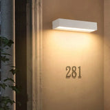 Rechteckige LED-Außenwandleuchte in matter Ausführung – Modernes Design