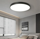 Runde LED Deckenleuchte Flach in Pastellfarben für Schlafzimmer