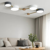 Runde LED Deckenleuchte mit mehreren Köpfen für das Wohnzimmer