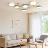 Runde LED Deckenleuchte mit mehreren Köpfen für das Wohnzimmer