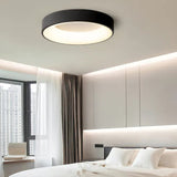 Geschwungene, dimmbare LED-Deckenleuchte in Ringform für Schlafzimmer