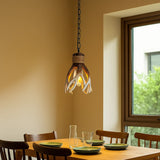 Rustikale Pendelleuchte mit Baumast Design für das Esszimmer