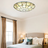 Tiffany Stil LED Deckenleuchte Rund für Schlafzimmer