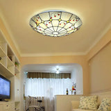 Tiffany Stil LED Deckenleuchte Rund für Wohnzimmer