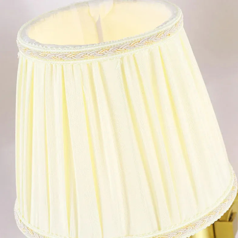 Fabric Double Arm Vintage Gold Wall Lights