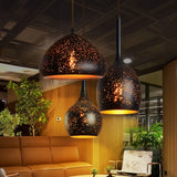 Black Hollow Design Minimalist Dining Room Pendant Light