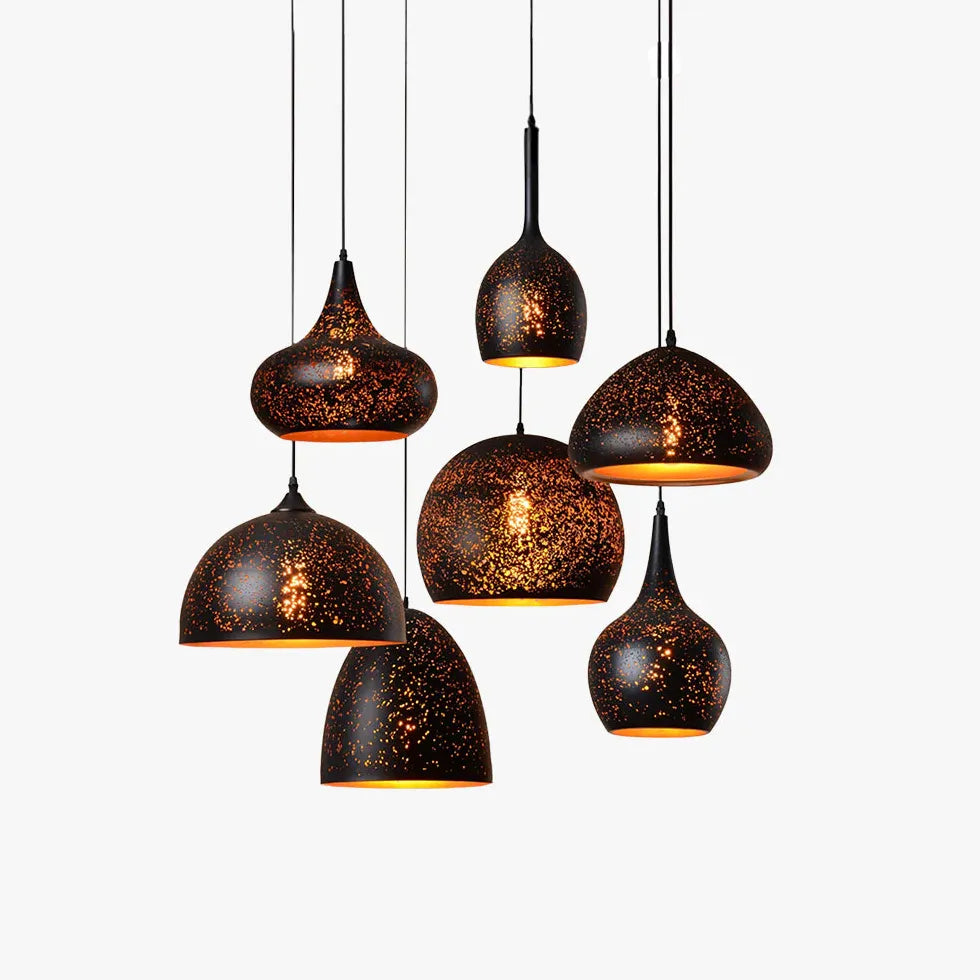 Black Hollow Design Minimalist Dining Room Pendant Light