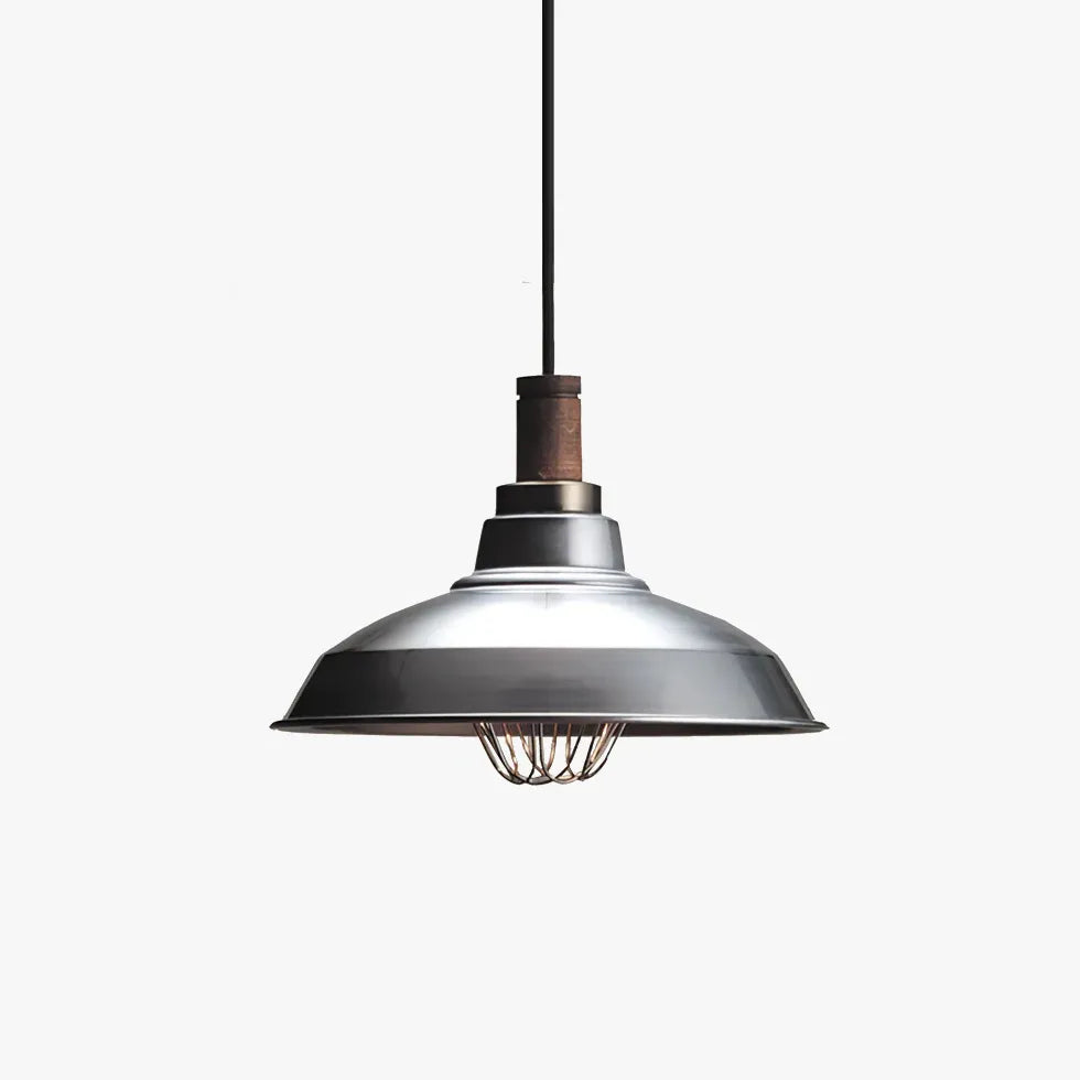 Silver Metal Industrial Kitchen Pendant Light