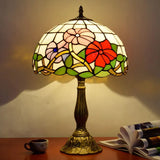 Buntes Glas Vintage Artistic Tischlampe