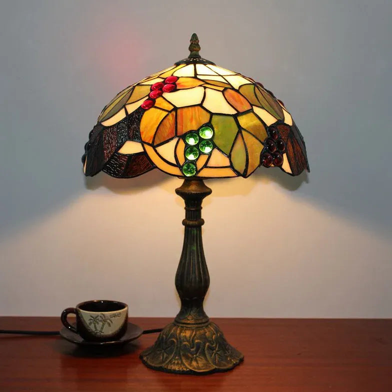 Buntes Glas Vintage Artistic Tischlampe