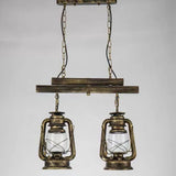 Dual Lantern Design Glass Industrial Anhänger Licht