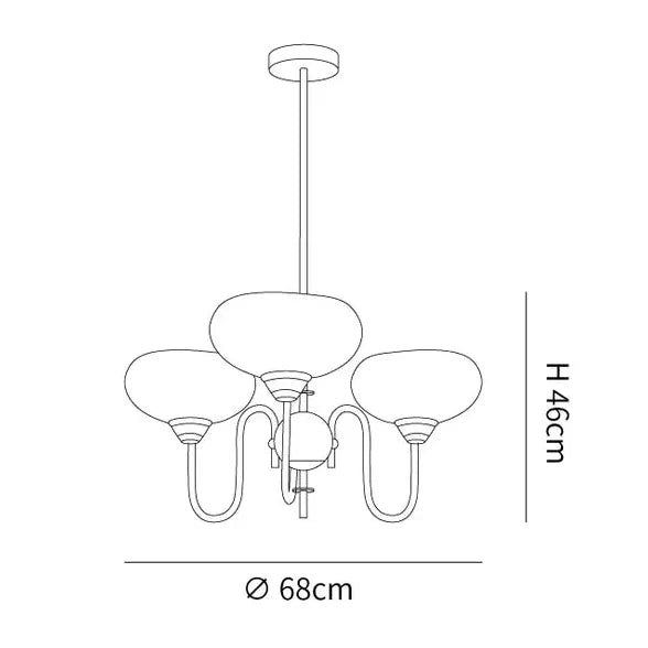 Milchig weißes Glas Vintage -Anhänger Licht