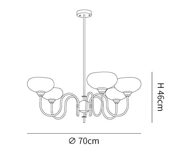 Milchig weißes Glas Vintage -Anhänger Licht