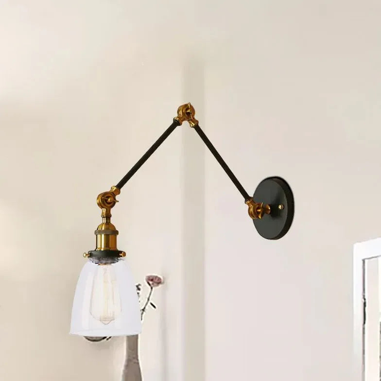 Brass Glass Wall Light Indoor