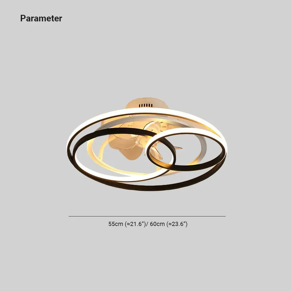 Deckenventilator mit Licht Schlafzimmer im modernen LED-Design