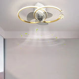 Doppelring -LED -Schlafzimmer Deckenventilator Licht