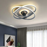 Cross Oval Design LED Modern Deckenventilator Licht