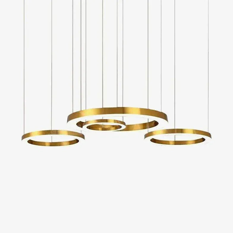 Gold LED Multi-Light-Rund-Design-Anhänger Licht