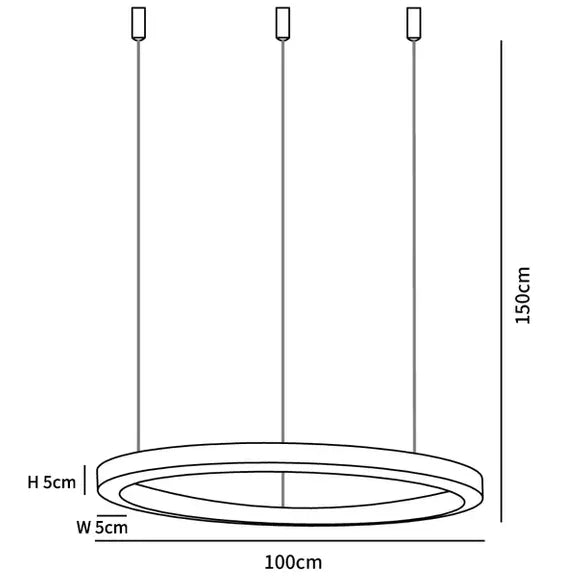 Gold LED Multi-Light-Rund-Design-Anhänger Licht