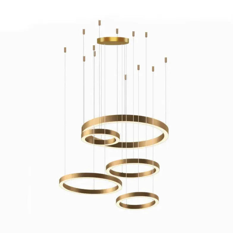 Gold LED Multi-Light-Rund-Design-Anhänger Licht