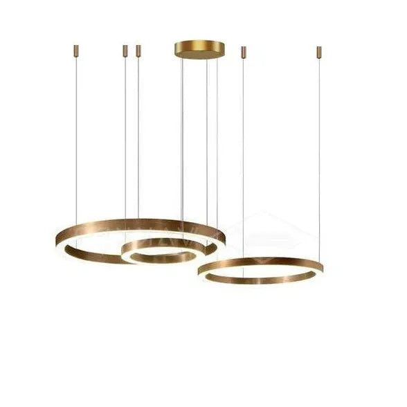 Gold LED Multi-Light-Rund-Design-Anhänger Licht