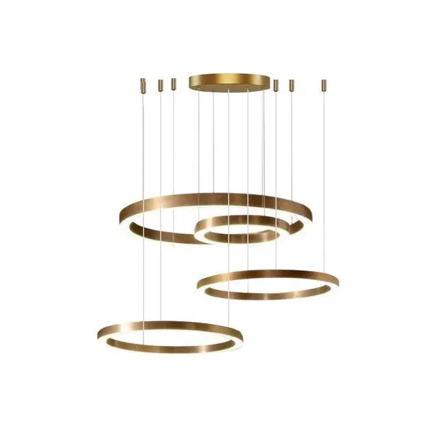 Gold LED Multi-Light-Rund-Design-Anhänger Licht