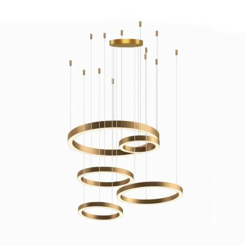 Gold LED Multi-Light-Rund-Design-Anhänger Licht