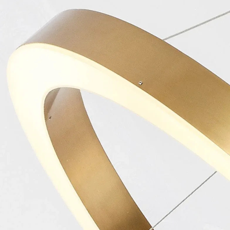 Multi-Ring Gold LED for Pendant Light