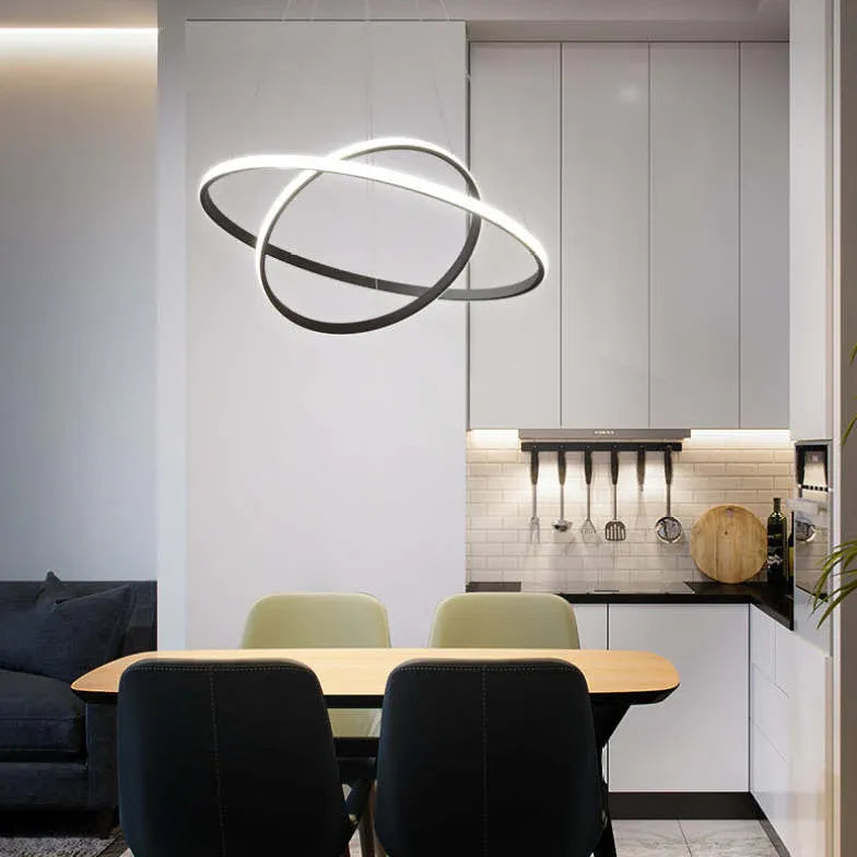 ring-shaped led modern pendant light