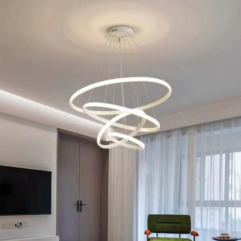 ring-shaped led modern pendant light