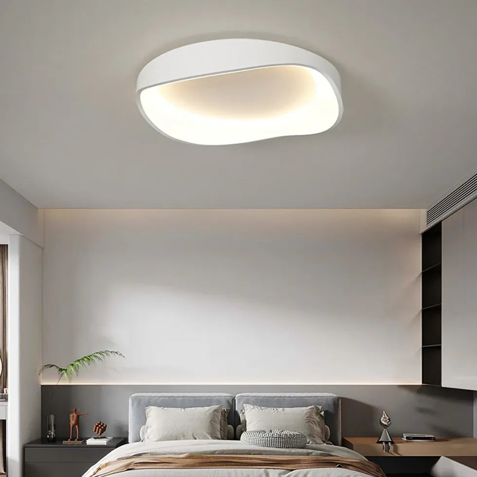 Streamlined Circular Design White LED Ceiling Light