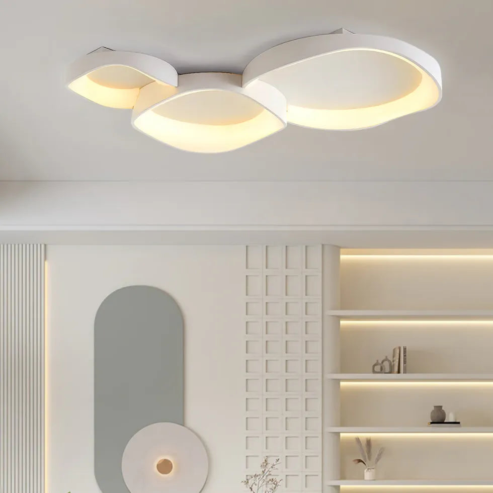 Streamlined Circular Design White LED Ceiling Light