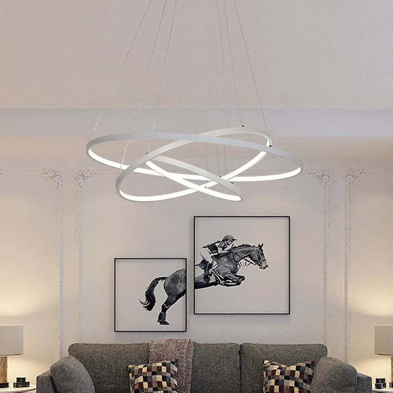 Multi-Layer Ring Design Modern LED Pendant Light