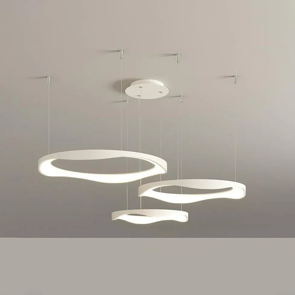 Ringförmige Metall-Acryl-LED-Wohnzimmer-Anhänger Licht