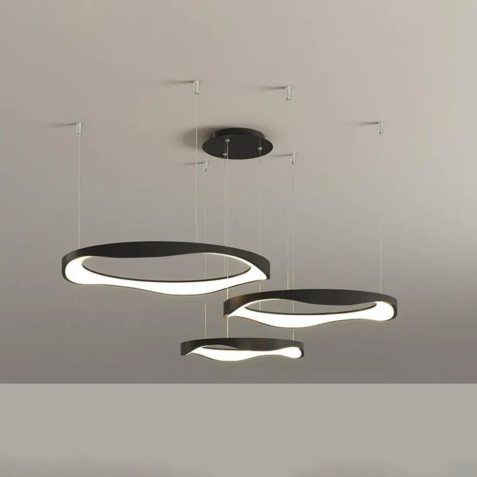 Ringförmige Metall-Acryl-LED-Wohnzimmer-Anhänger Licht