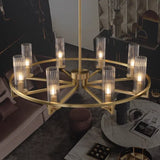 Ring-Frame Design Living Room Gold Chandelier