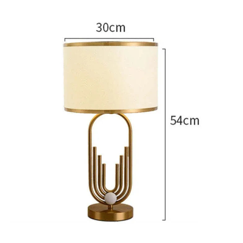 Cylindrical Landscape Pattern Artistic Table Lamp