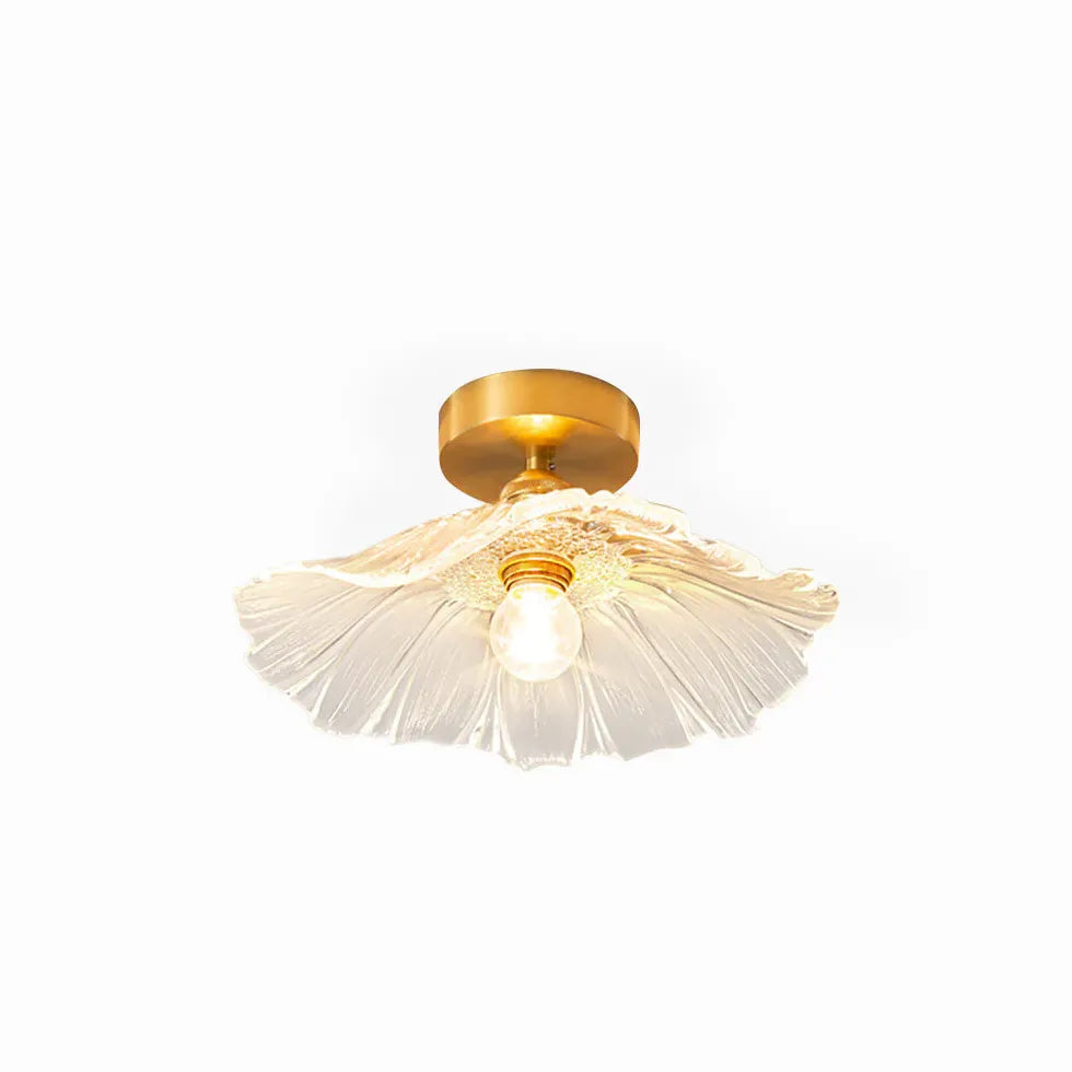 Ausgefallene Deckenleuchten Flur Nordisch schlicht Lotosglas - Clowas.de