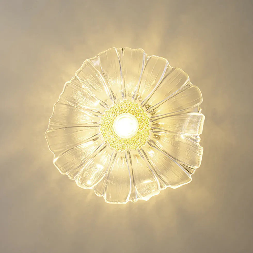 Ausgefallene Deckenleuchten Flur Nordisch schlicht Lotosglas - Clowas.de