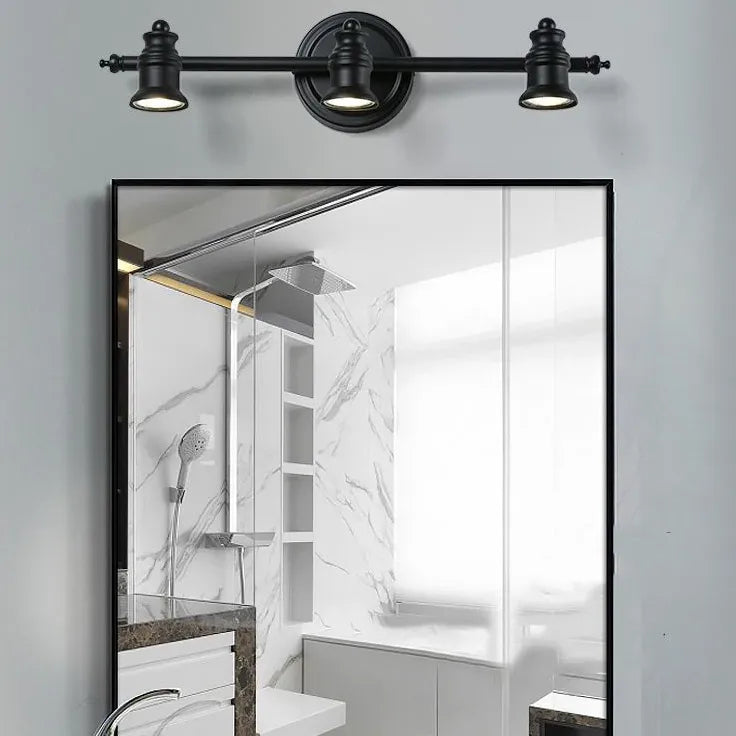 Badezimmer Wandleuchte schwarz im retro minimalistischen Stil - Clowas.de