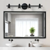 Badezimmer Wandleuchte schwarz im retro minimalistischen Stil - Clowas.de