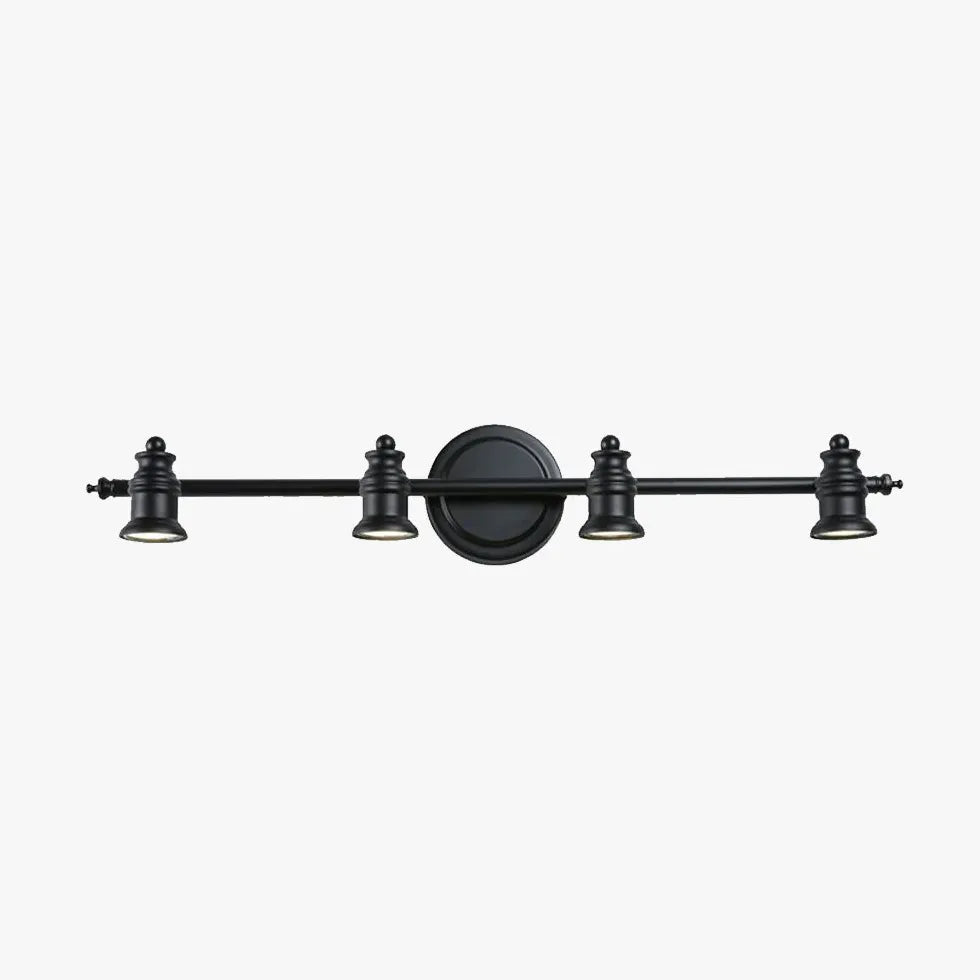 Badezimmer Wandleuchte schwarz im retro minimalistischen Stil - Clowas.de